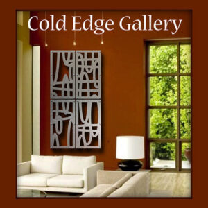 Elliptical Squares Metal Wall Decor