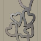 Metal heart shapes overlap on a taupe background, with "COLD EDGE GALLERY" text below.